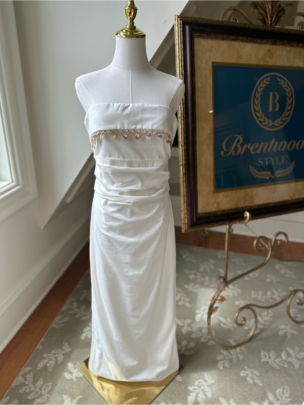 Altar'd State Saylor Strapless Maxi Dress size M